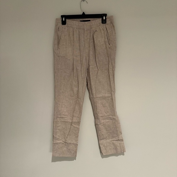 Abercrombie & Fitch Tan Pull On Pants Size Small Long Like New - Picture 1 of 1
